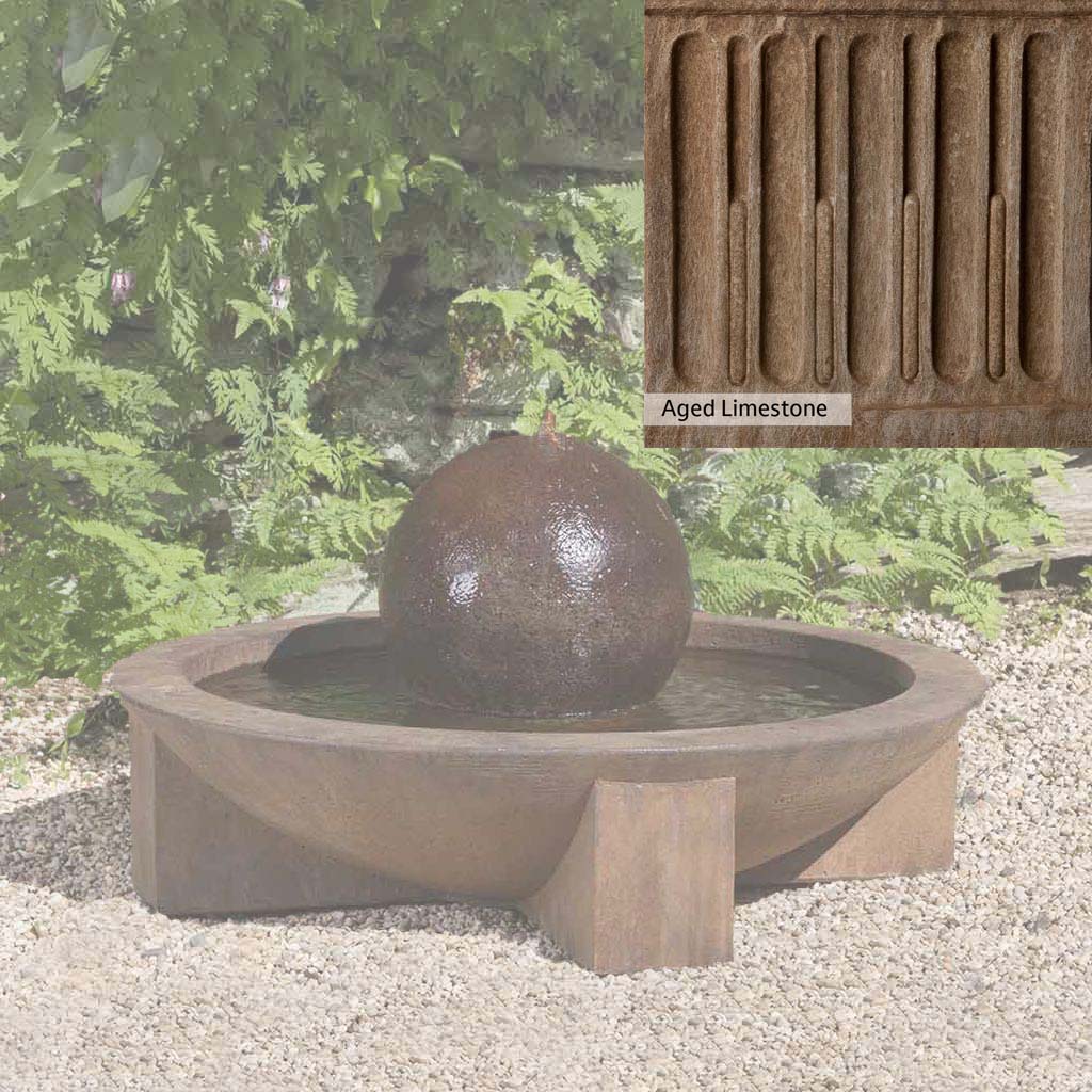 Campania International Low Zen Sphere Fountain