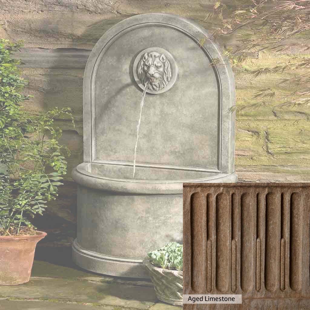 Campania International Lion Wall Fountain