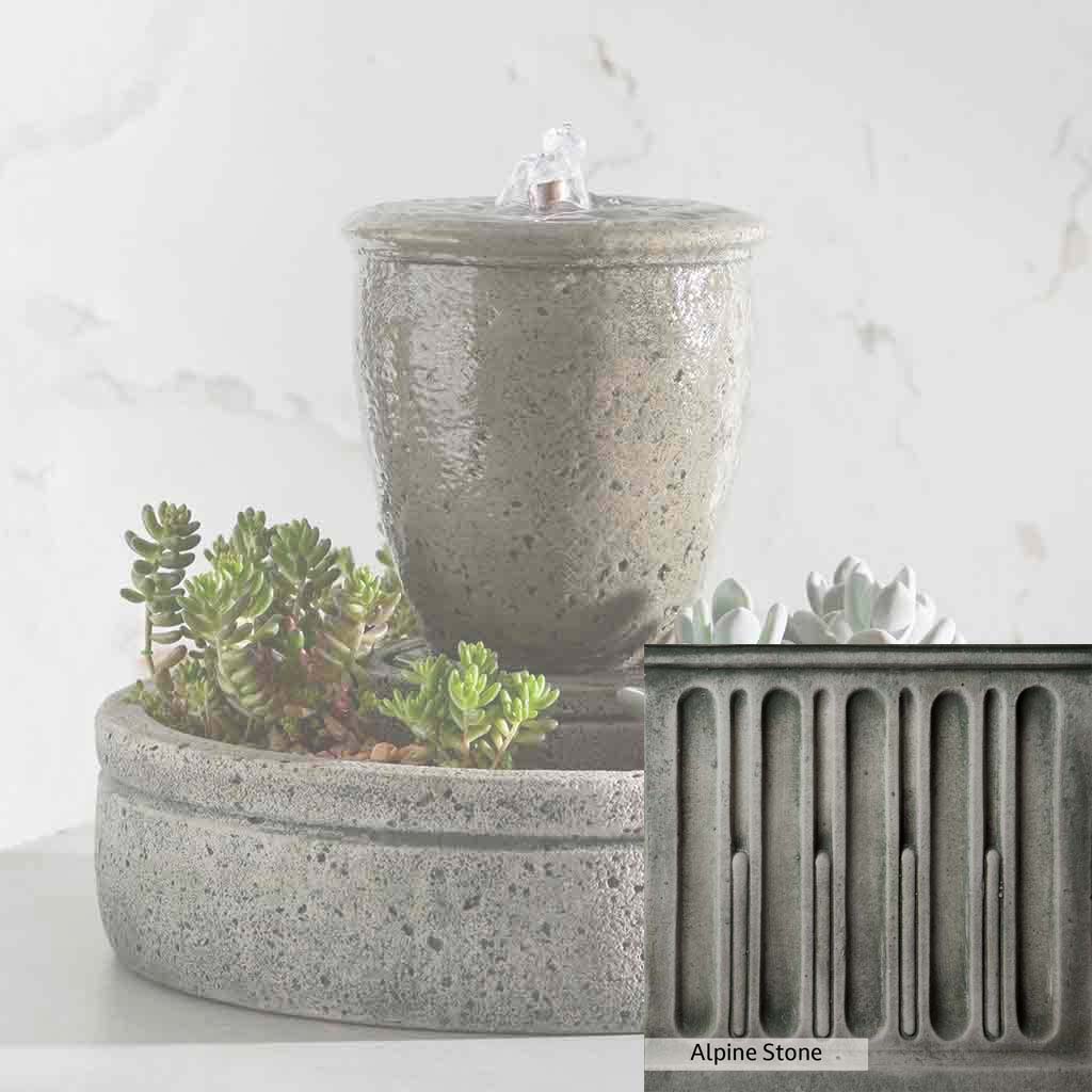 Campania International M-Series Rustic Spa Fountain with Planter