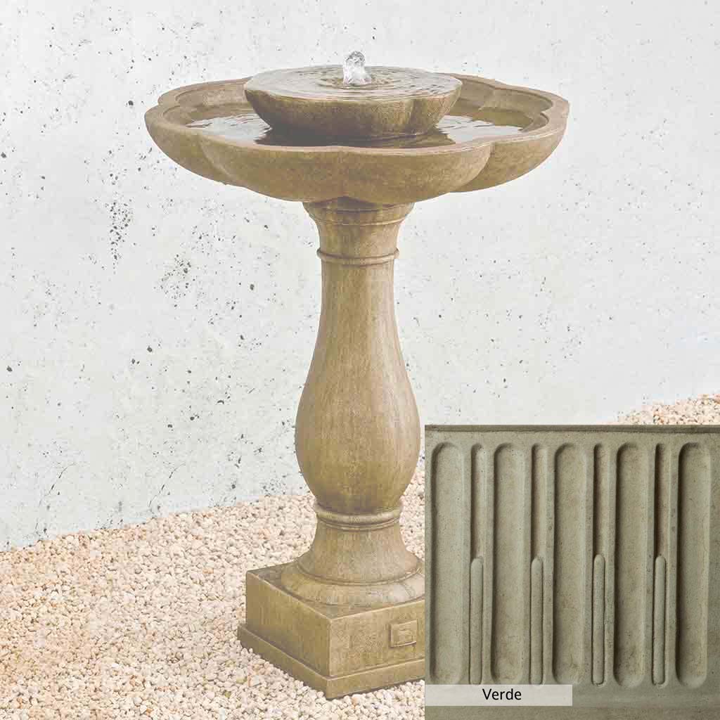 Campania International Flores Pedestal Fountain