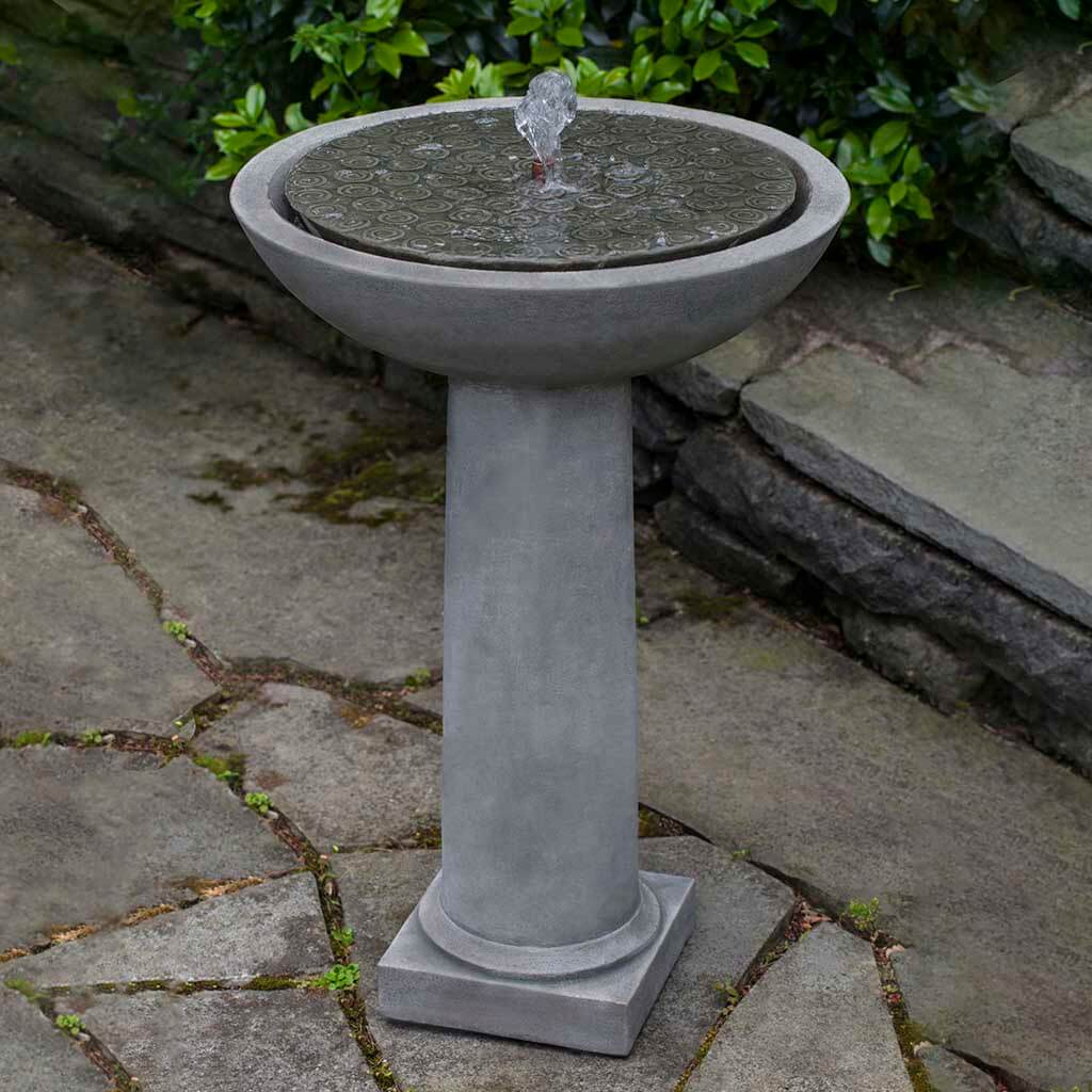 Campania International Cirrus Birdbath Fountain