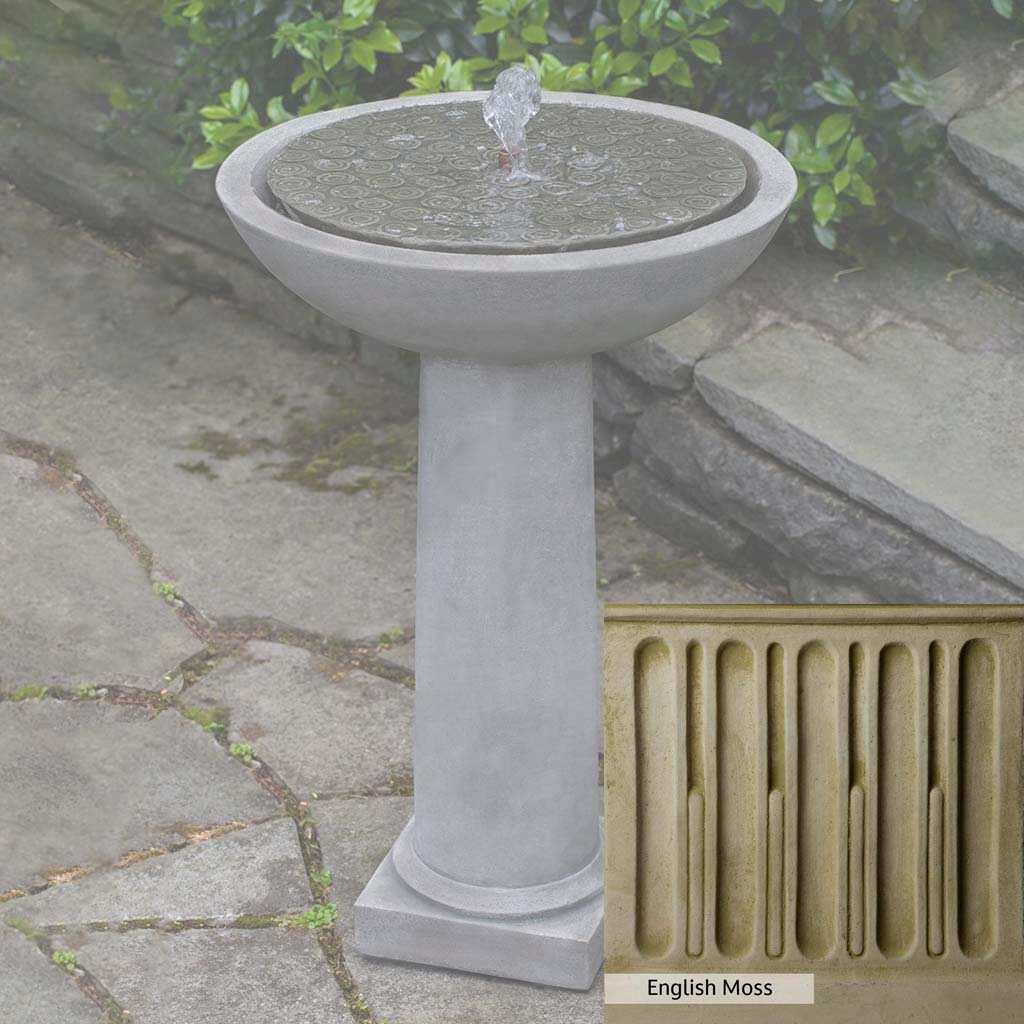 Campania International Cirrus Birdbath Fountain