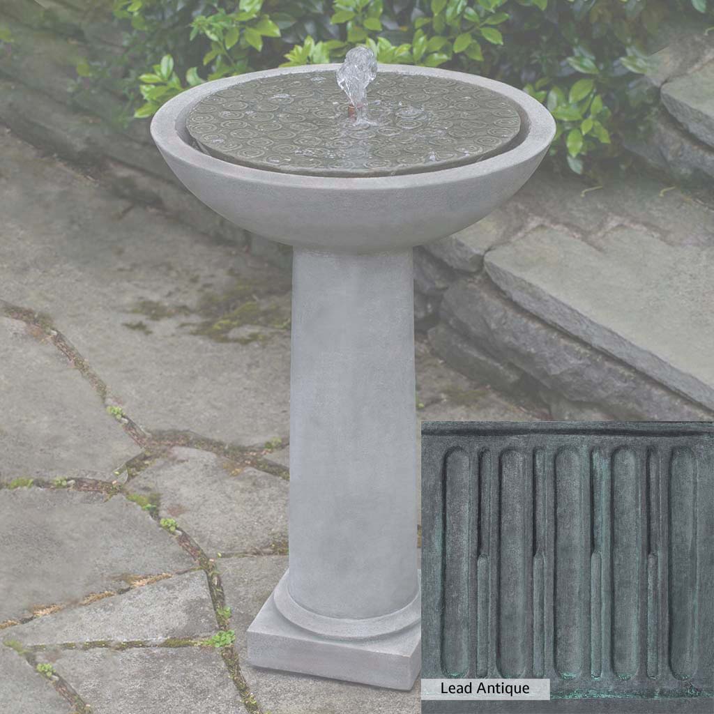 Campania International Cirrus Birdbath Fountain