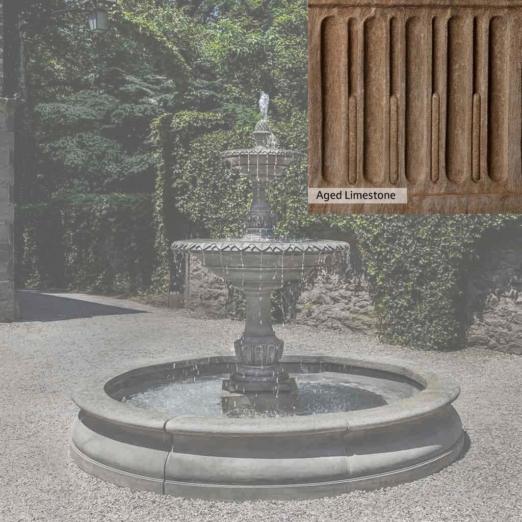 Campania International Charleston Garden Fountain in Basin