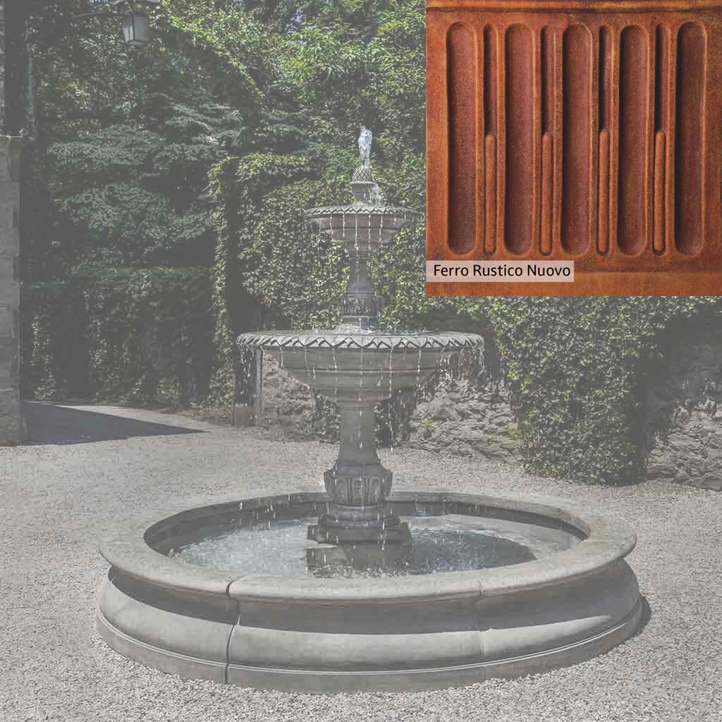 Campania International Charleston Garden Fountain in Basin