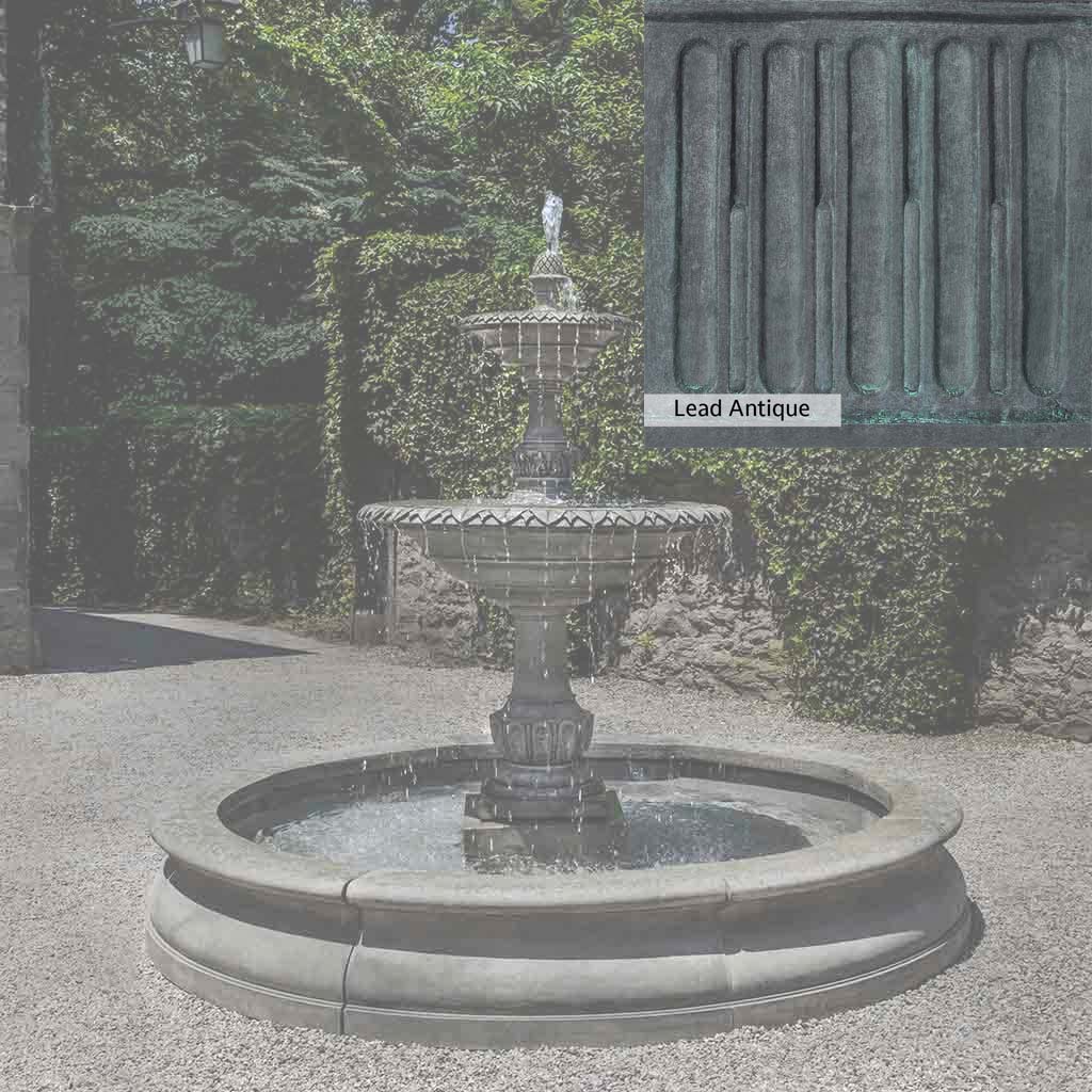 Campania International Charleston Garden Fountain in Basin