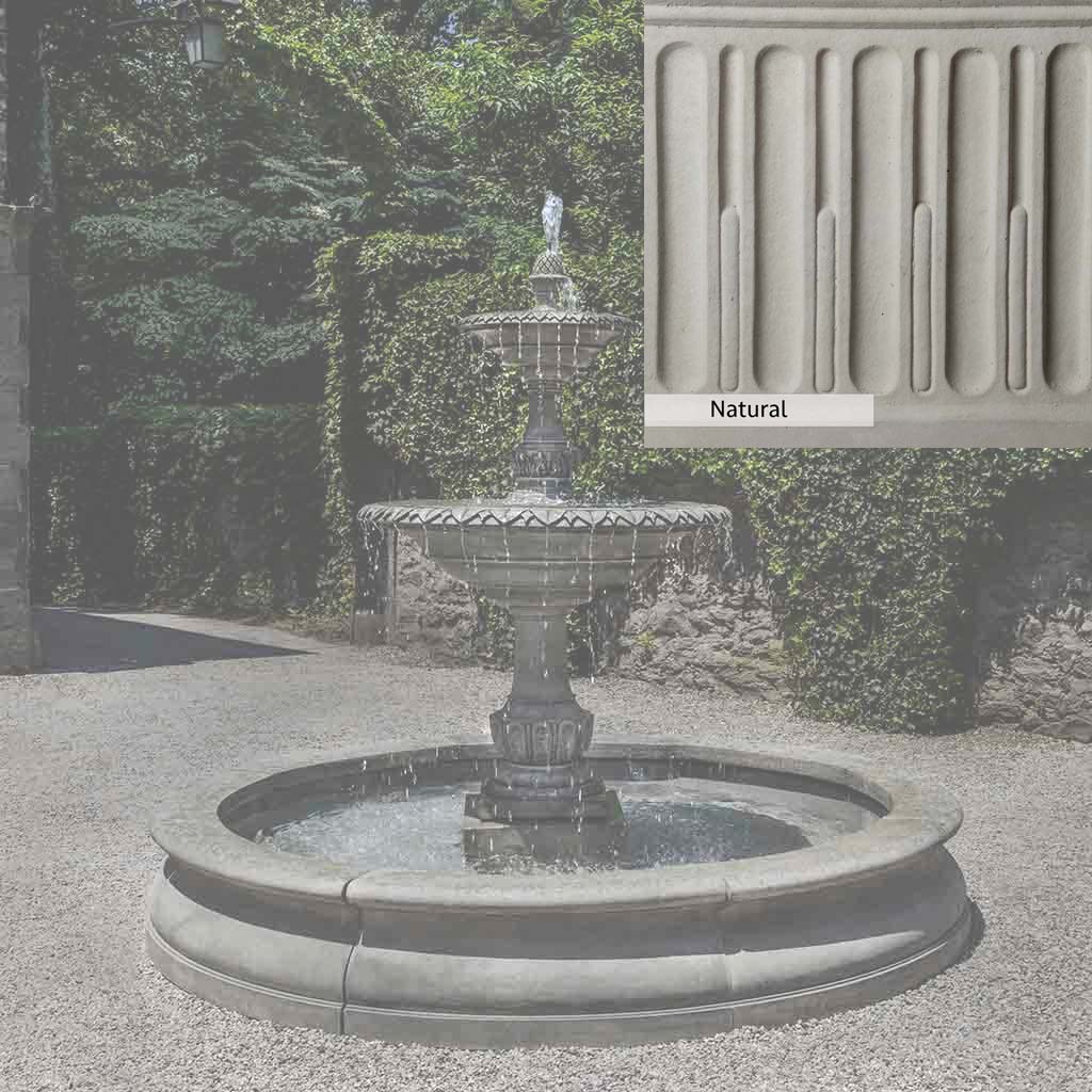 Campania International Charleston Garden Fountain in Basin