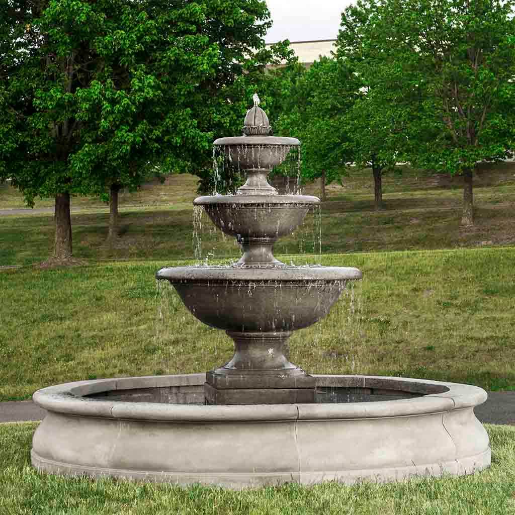 Campania International Monteros Fountain in Basin