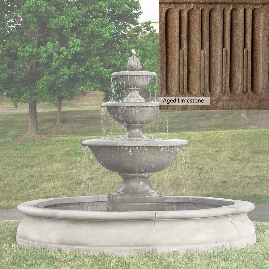 Campania International Monteros Fountain in Basin