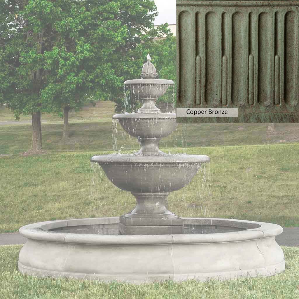 Campania International Monteros Fountain in Basin