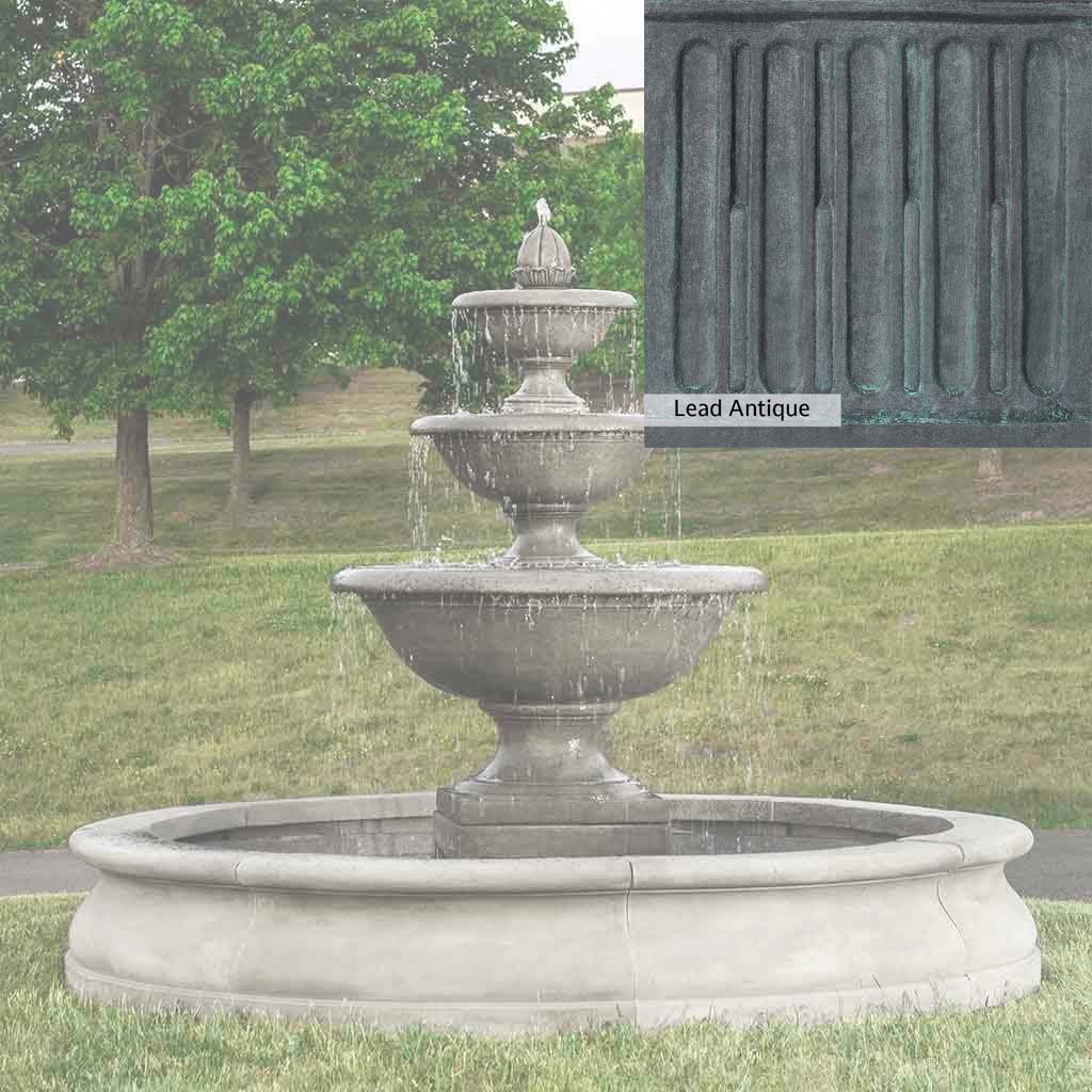 Campania International Monteros Fountain in Basin