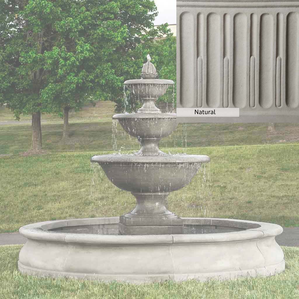 Campania International Monteros Fountain in Basin