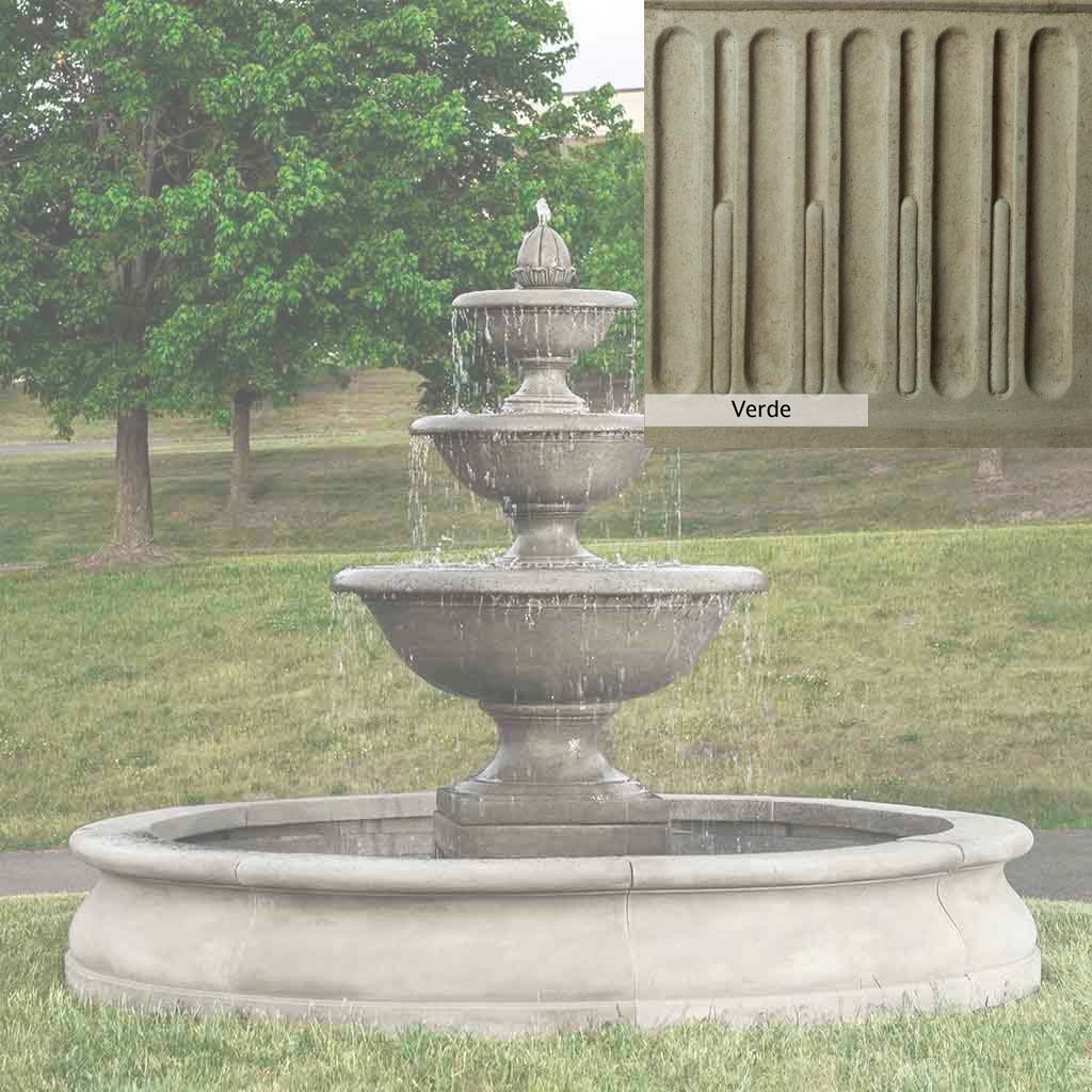 Campania International Monteros Fountain in Basin