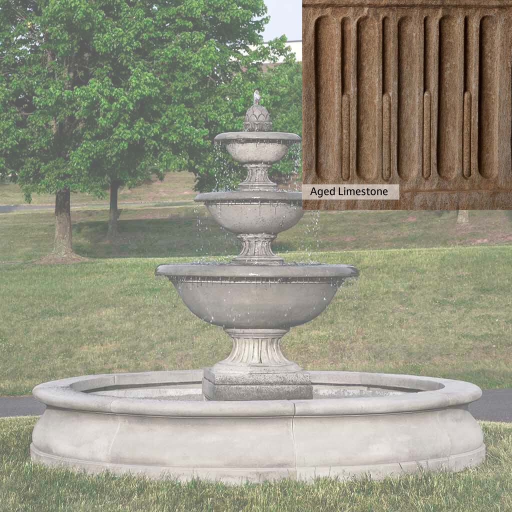 Campania International Fonthill Fountain in Basin