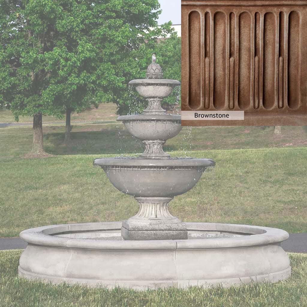 Campania International Fonthill Fountain in Basin