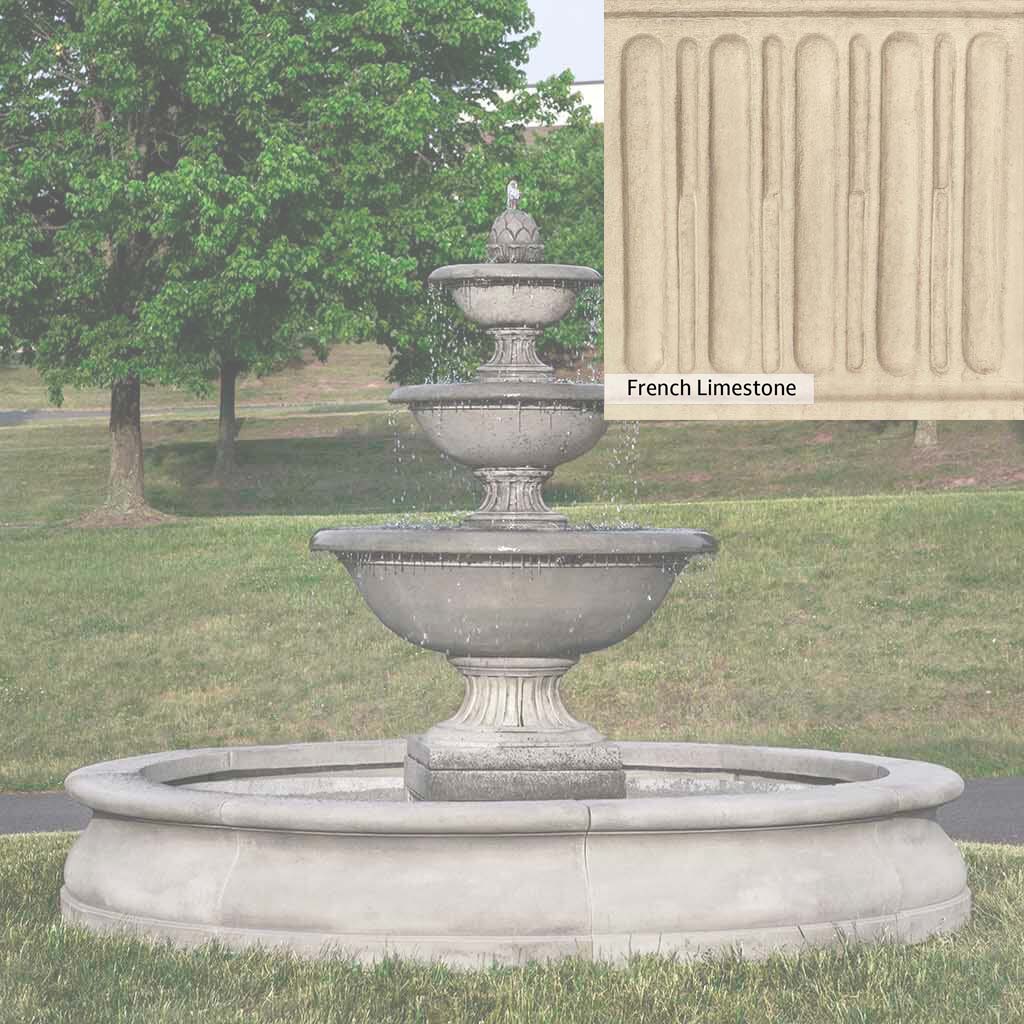 Campania International Fonthill Fountain in Basin