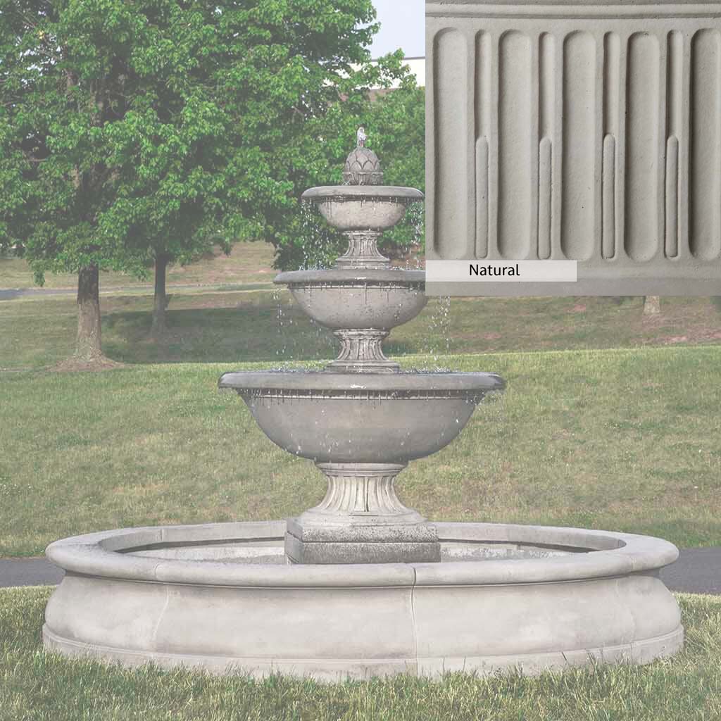 Campania International Fonthill Fountain in Basin