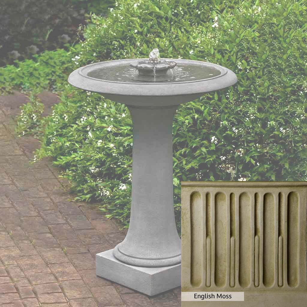 Campania International Camellia Birdbath Fountain