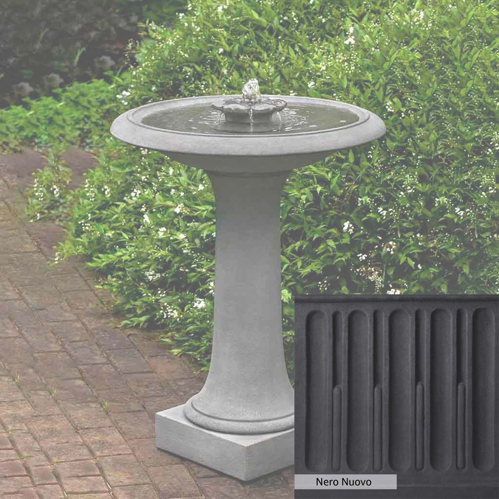 Campania International Camellia Birdbath Fountain