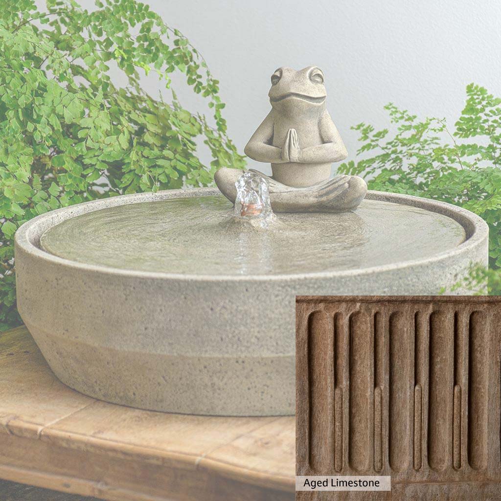 Campania International Yoga Frog Beveled Fountain