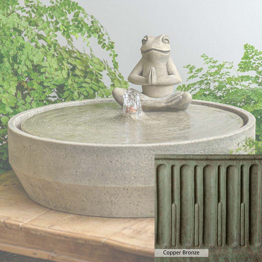 Campania International Yoga Frog Beveled Fountain