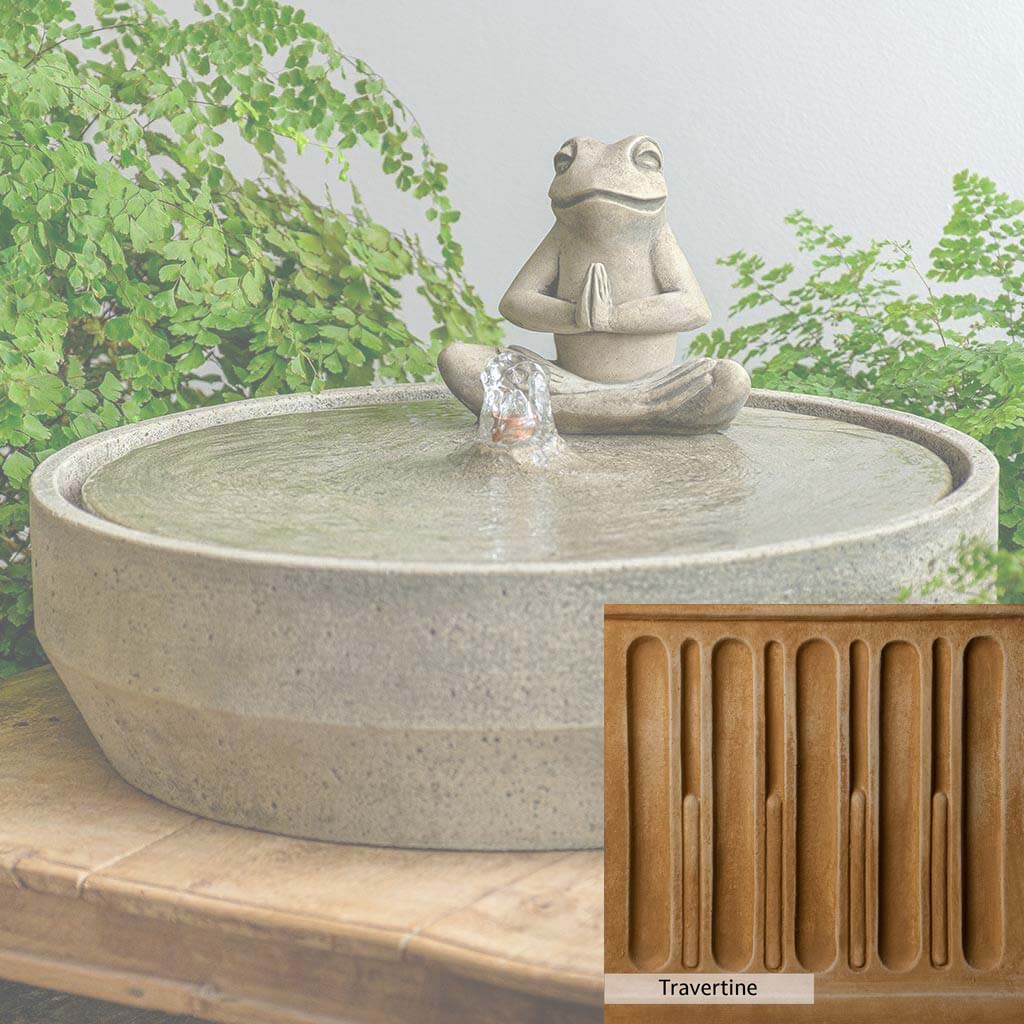 Campania International Yoga Frog Beveled Fountain