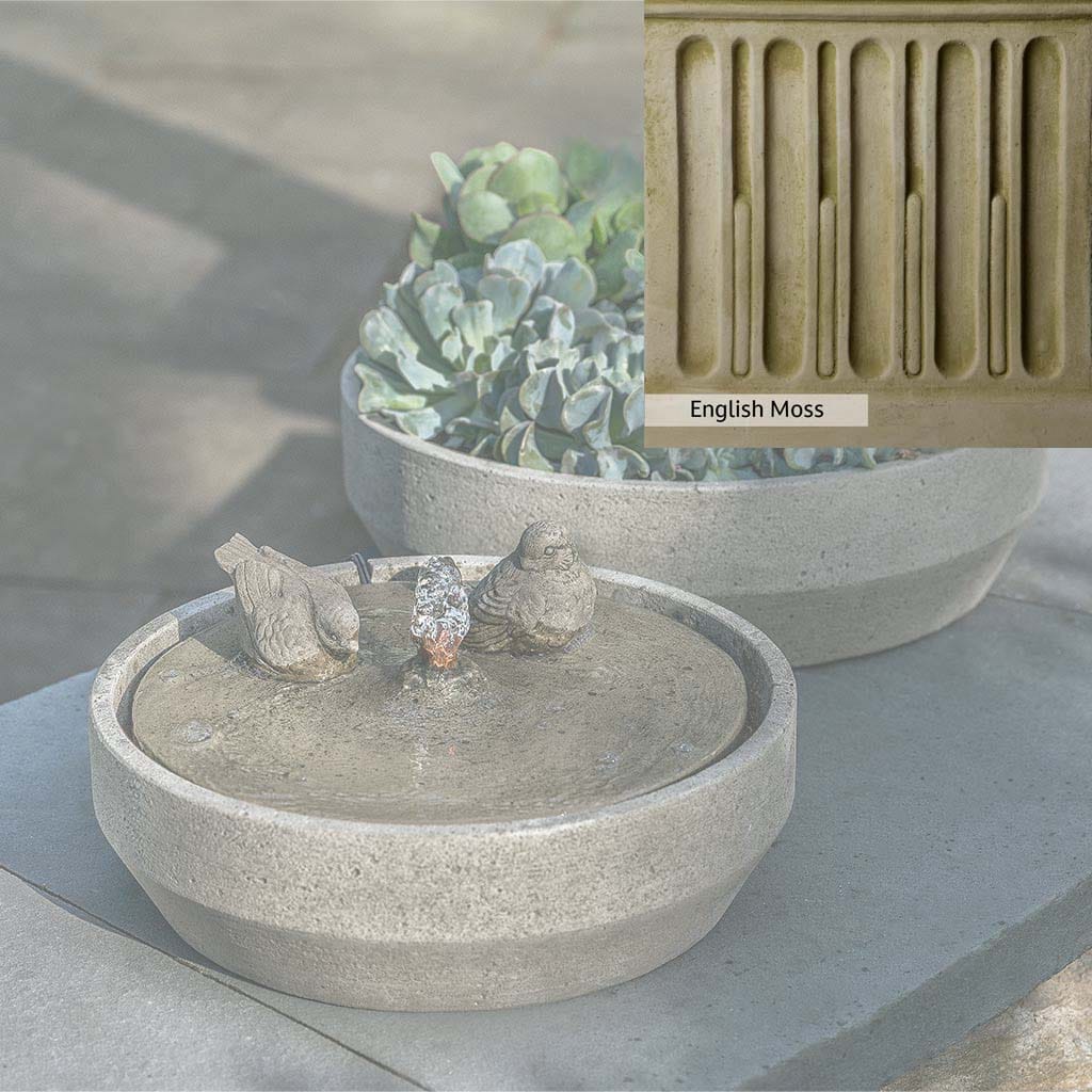 Campania International Beveled Songbird Fountain