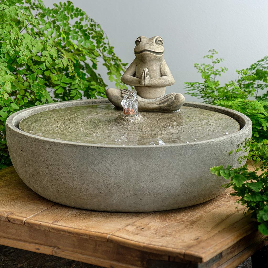 Campania International Yoga Frog Fountain