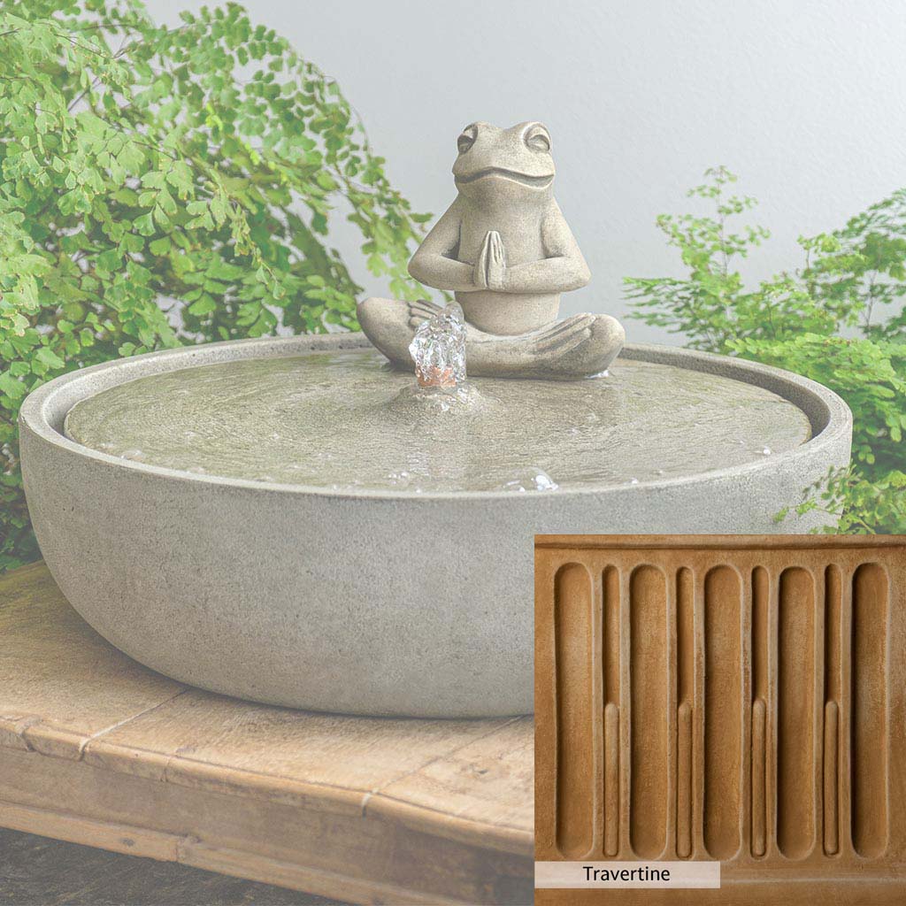 Campania International Yoga Frog Fountain