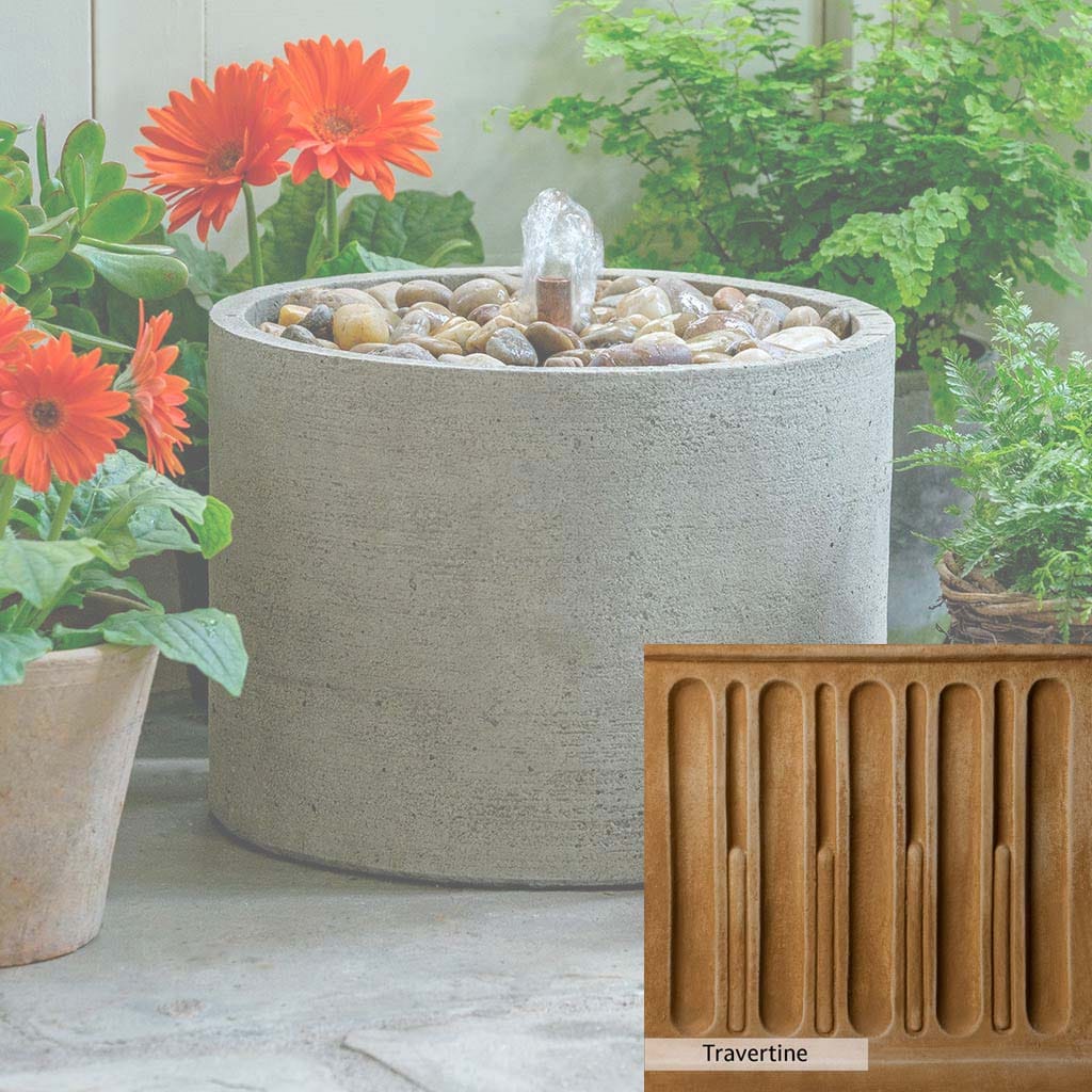 Campania International Salinas Low Pebble Fountain