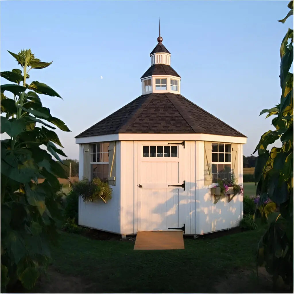 Little Cottage Co. 12x12 Octagon Garden Shed Greenhouse